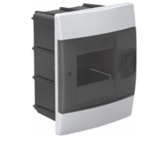 Quadro distribuição 4 módulos embutir branco IP40
