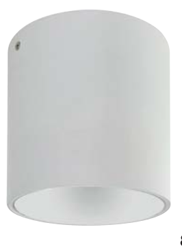 SALSA-XL GU10 WHITE RN 220-240V SURFACE LIGHTING