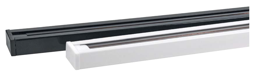 LIGHTING TRACK BLACK 220-240V 2M SINGLE PHASE RAIL(C)