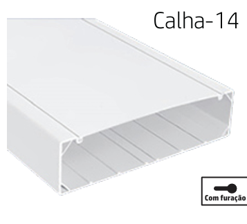 CALHA 14 | BRANCA 250X70 2M