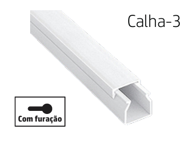 CALHA 3 | BRANCA 25X25 2M