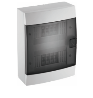 Quadro distribuição 24 módulos saliente branco IP40