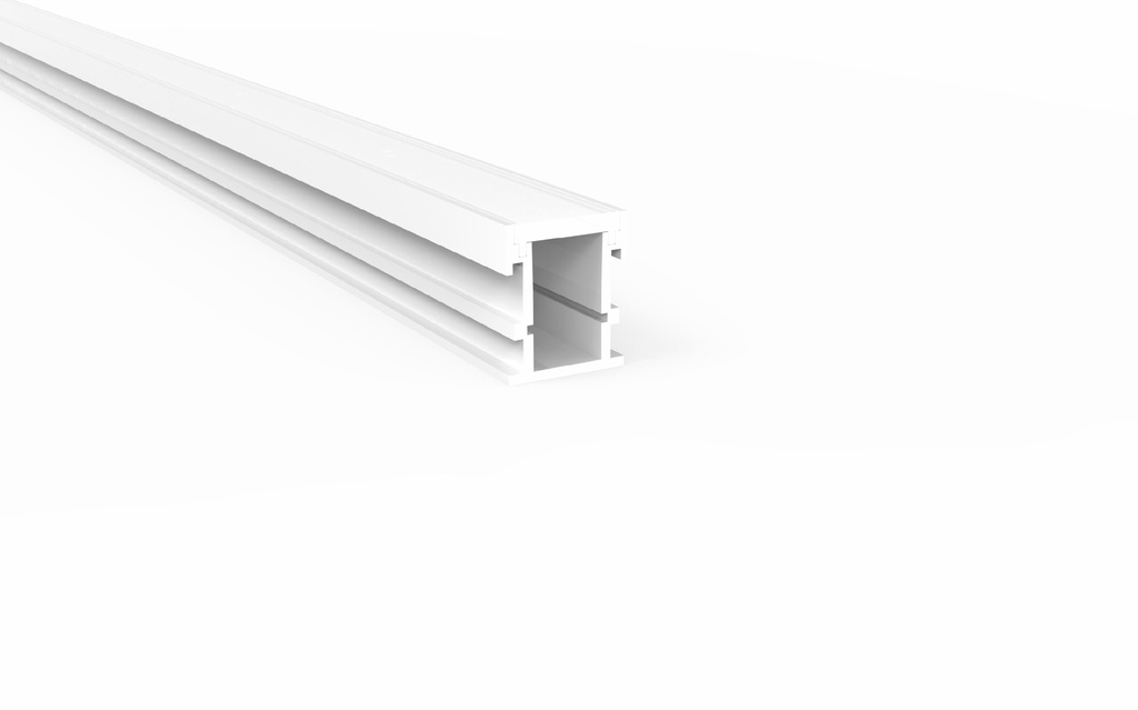 PRO011-V2-A - Perfil Alumínio Projeto 2M Anod. Cinzento