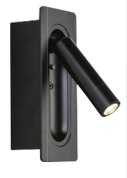 BELEK 3W BLACK 4200K 100-240V LED WALL LIGHT