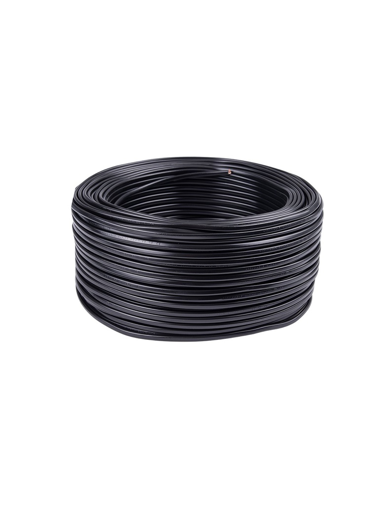 Cabo H03VVH2-F-2075BR 2x0.75m2 Preto (100m)