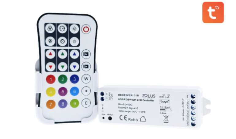 RECEIVER010 CONTROLADOR RGBW DIGITAL 5-24 VDC 2ch, 8A/ch SPI (TTL)