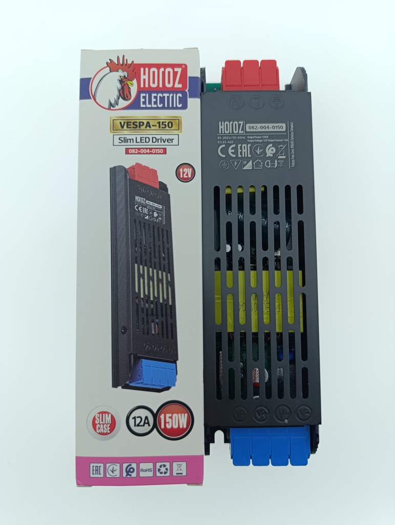 VESPA-150 V2 150W 176-264V 12V 12A SLIM LED DRIVER