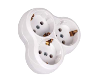 Tripla-1 - Tomada tripla 16A IP20