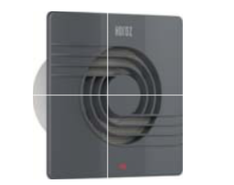 Hélix 150 antracite - Extrator de banho série Hélix