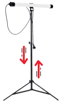 TELESCOPE - 40W 6400K 170-260V PORTABLE LED STAND
