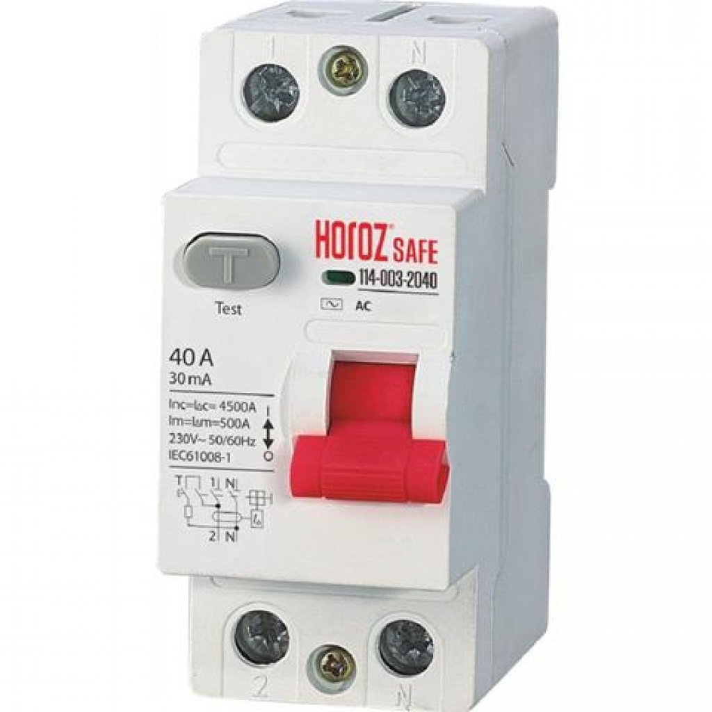 RCCB - Residual Circuit Breaker - Interruptor Diferencial 40A