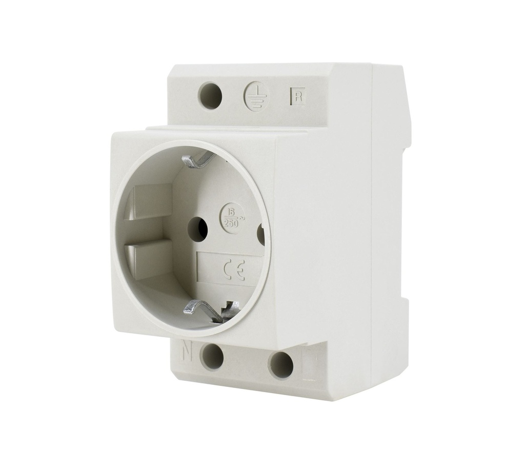 GS16 - Tomada Schuko de quadro DIN