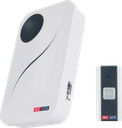 Fuji-D1 - Campainha sem fios branco/preto (pilhas 2xAA)