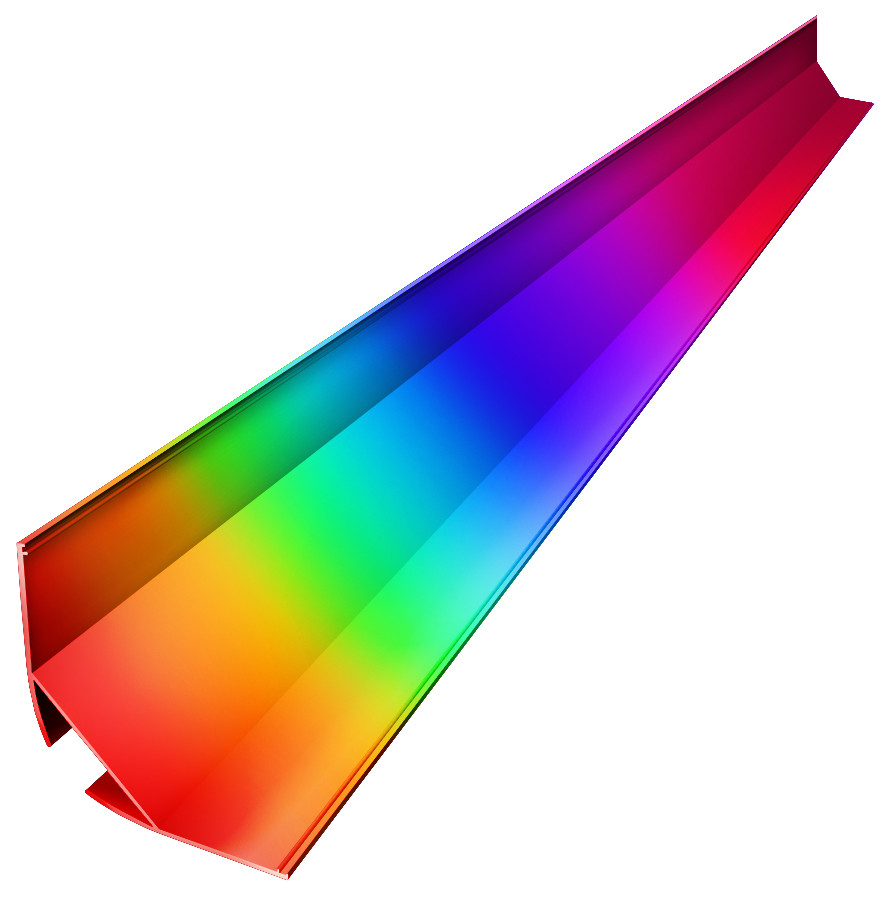 COR003-RAL - Perfil Alumínio Canto 2M RAL