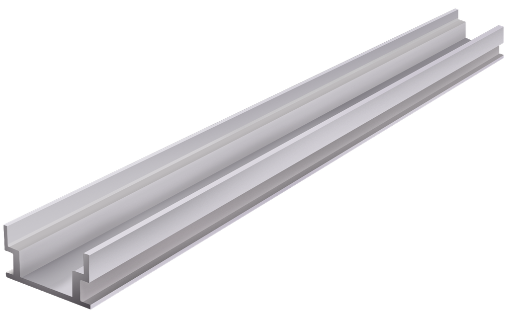 PRO007-A - Perfil Alumínio Projeto 2M Anod. Cinzento