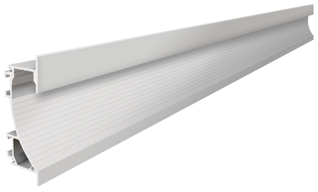 PRO003-W - Perfil Alumínio Projeto 2M Lacado Branco