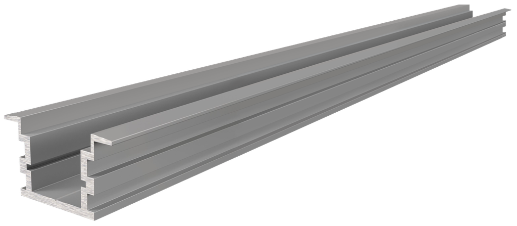 PRO010-A - Perfil Alumínio Projeto 2M Anod. Cinzento