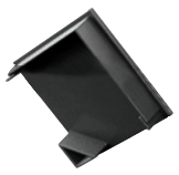 END-COR002-PR-C - Tampa Perfil COR002 Preta Corner