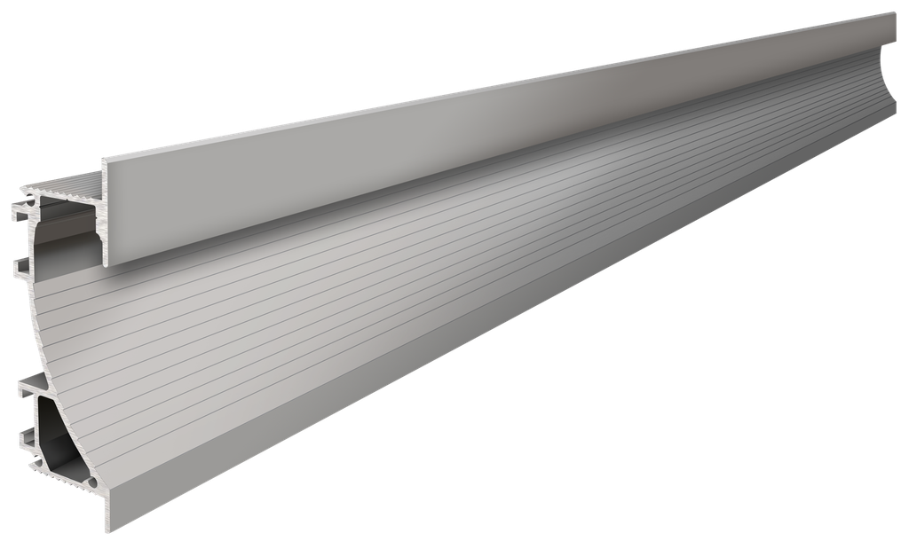 PRO003-A - Perfil Alumínio Projeto 2M Anod. Cinzento