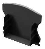 END-OUT002-PR - Tampa Perfil OUT002 Preta