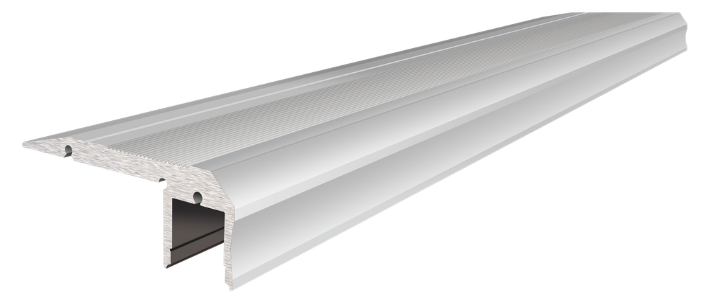 PRO006-A - Perfil Alumínio Projeto 2M Anod. Cinzento