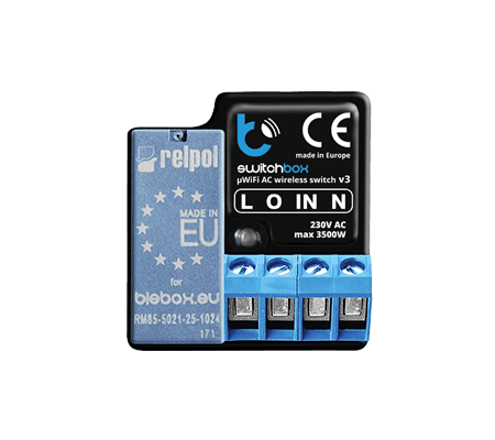 Controlador de dispositivos 230V AC 16A IP20 - 1 CANAL