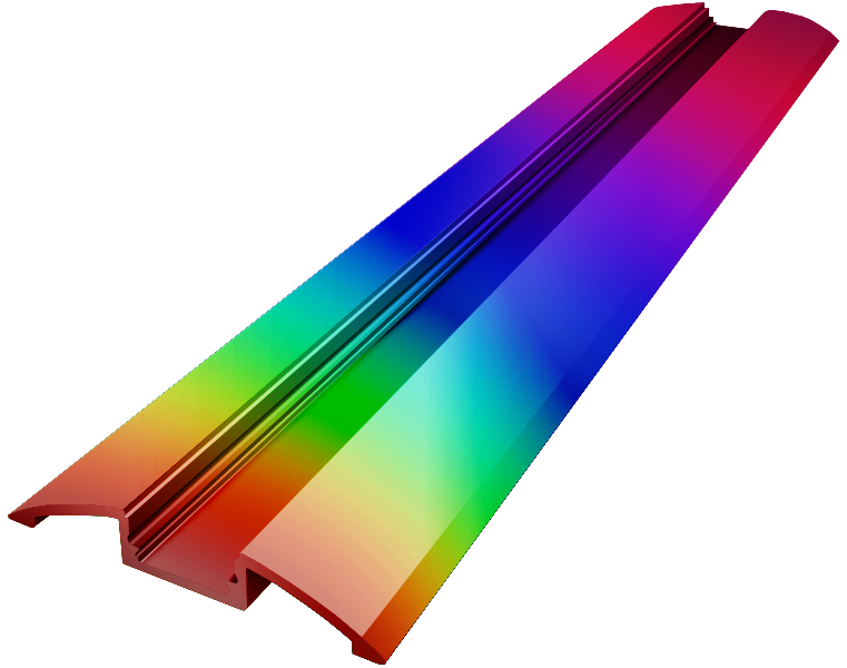 OUT006-RAL - Perfil Alumínio Saliente 2M RAL