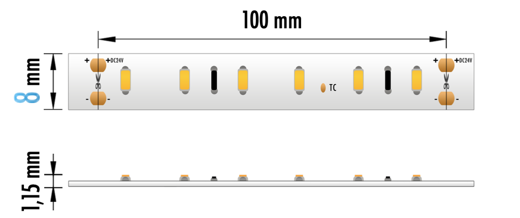 FITA LED EPRO 4.8W 24V 4000K IP20 10M