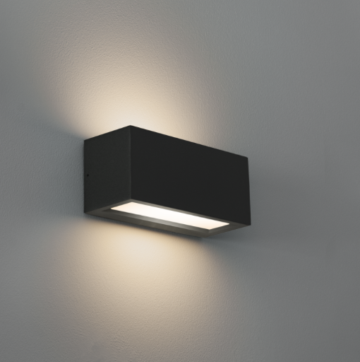 [RVNE-E27] APPLIQUE LED REVERSO NERO - E27 - IP65 - Color Box