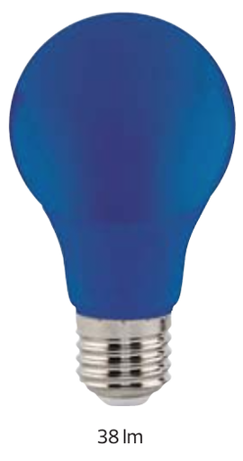 [8680985551678] SPECTRA 3W BLUE E27 175-250V LED COLOR BULB