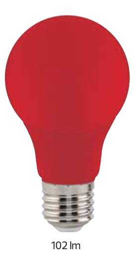 [8680985551692] SPECTRA 3W RED E27 175-250V LED COLOR BULB