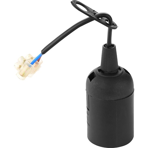 [8680985504407] E27-PR - Suporte de lâmpada preto