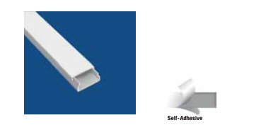 [8699430222438] 30X16 CABLE TRUNKING CANALEX ADH 2M BRANCA (GOULLOTE)