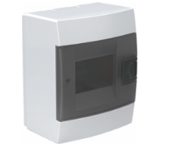 [8699490907467] Quadro distribuição 4 módulos saliente branco IP40