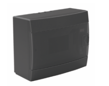 [8699490907511] Quadro distribuição 8 módulos saliente preto IP40