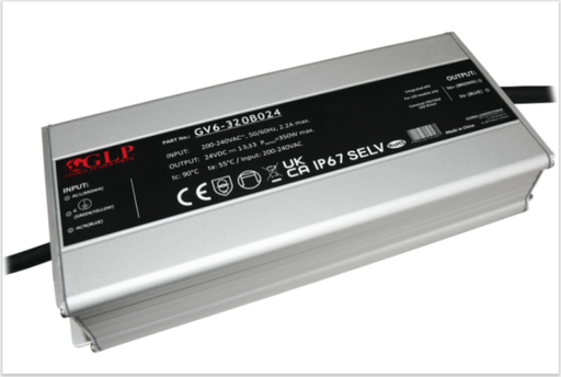 [GV6-320B024] Fonte Al. GV6-320B024 320W 24V 13.33A IP67