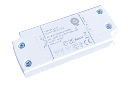 [FTPC8V12-PL] Fonte Al. FTPC8V12-PL 12V 0,67A 8W IP20 3Y