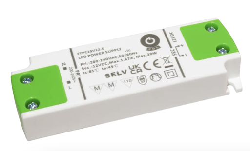 [FTPC20V24-E] Fonte Al. FTPC20V24-E 24V 0.83A 20W IP20 3Y