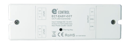 [ECT-EASY-CCT-RECEIVER] Controlador EASY CCT RF 12-24VDC 2x5A 120-240W IP20