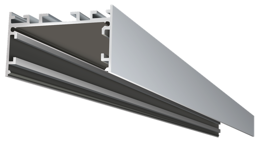 [OUT010-A-4M] OUT010-A-4M - Perfil Alumínio Saliente 4M Anod. Cinzento
