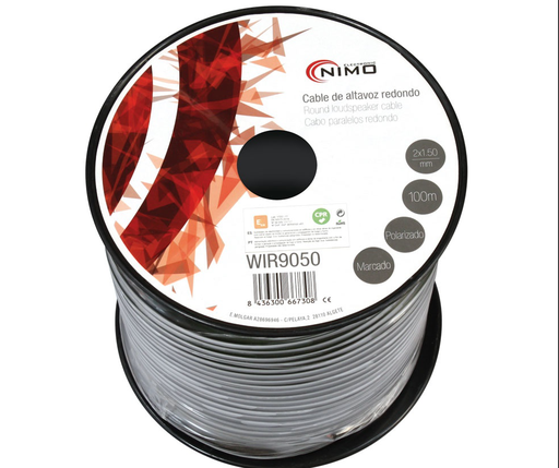 [LS-WIR9050] 9050 Fio Coluna COM DUPLO ISOLAMENTO PRETO 2x1.5 (100 metros)