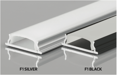 [8683684224874] PROFILE-F1 / FLEXIBLE TYPE SILVER ALU. PROFILE/2M