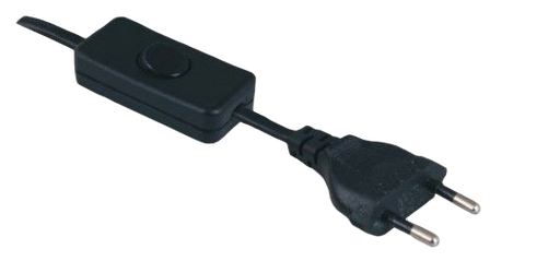 [EXT-12082-INT-PR] Extensão 200cm c/interruptor PRETO