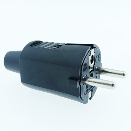[OR-AE-13259/24] Workshop plug 2P+E Uni-Schuko, black
