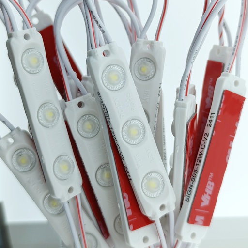 [SIGN-005-12W-C-V2] SIGN-005-12W-C-V2 - MODULO 3LED 1.2W 12V 6500K