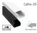 CALHA 20 | PRETA  ADESIVO 30X25 2M
