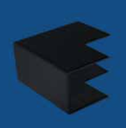 Angulo Ext-11(p) | PRETO 100x50