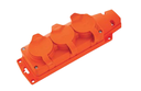 Tomada BL-3 - Tomada cor-de-laranja em borracha 3 SHUCKO 16A IP54