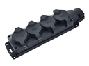 Tomada BP-4 - Tomada Preta em borracha 4 SHUCKO 16A IP54
