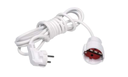 Toprakli - 3 metros - Cabo extensão branco 3 metros 3x1mm² IP20